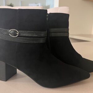 Lane Bryant Black Ankle Booties